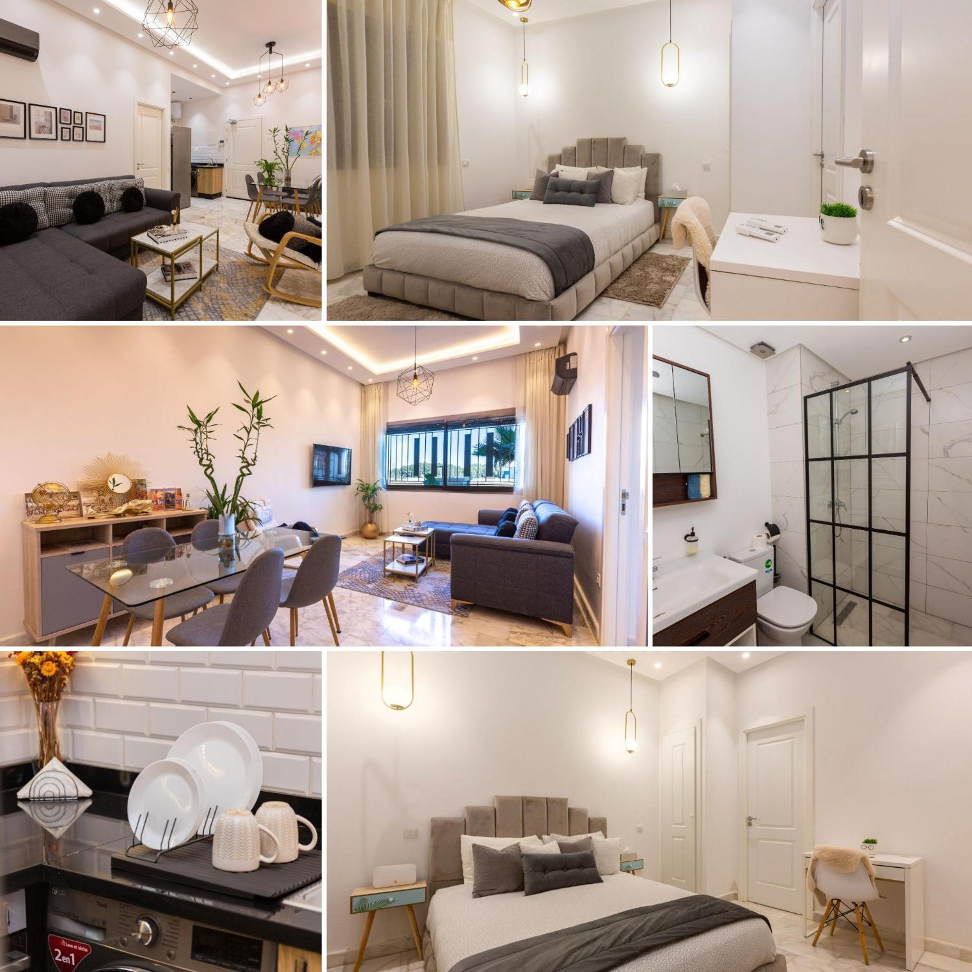 Airport Apartment Suite Casablanca Free Wifi Modern Confort Calme Derroua Ngoại thất bức ảnh